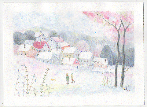PAISAJE  de INVIERNO Respirar en un mundo propio | Mora  Castela | Painting | Safe Creative
