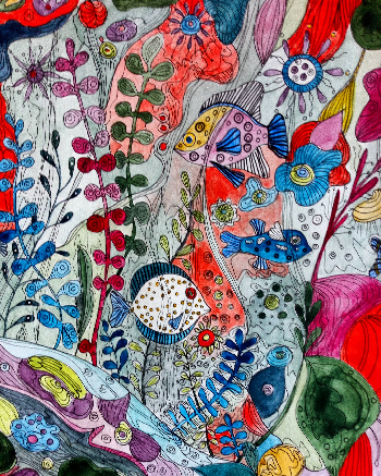 En el fondo hay vida | Mora  Castela | Painting | Safe Creative