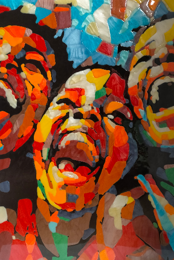 Ni&ntilde;os riendo | Juan  Maldonado Rivera | Painting | Safe Creative