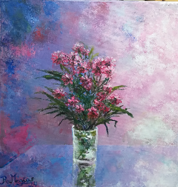 La primavera en un vaso. | Mar&iacute;a Rosario Meg&iacute;as Ballesteros | Pintura | Safe Creative