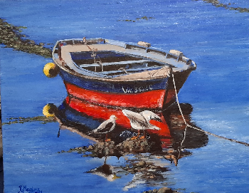 Gaviotas. | Mar&iacute;a Rosario Meg&iacute;as Ballesteros | Pintura | Safe Creative
