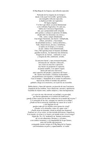 007 El big bang de los espejos , una reflexi&oacute;n especular | cynthia flavia busca | Poesía | Safe Creative