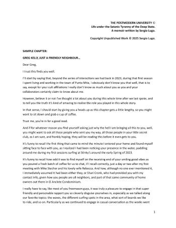 Just a Friendly Neighbor... | Sergio Lugo | Novel | Safe Creative