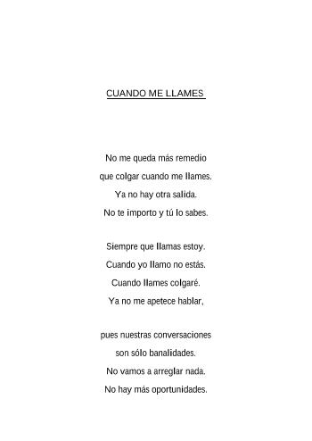 CUANDO ME LLAMES | Jos&eacute; Ram&oacute;n F&eacute;lix de la Rosa | Poetry | Safe Creative