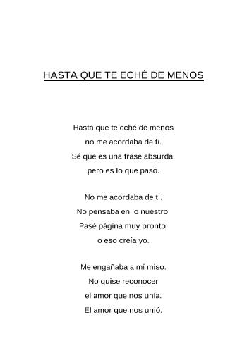 HASTA QUE TE ECH&Eacute; DE MENOS | Jos&eacute; Ram&oacute;n F&eacute;lix de la Rosa | Poetry | Safe Creative