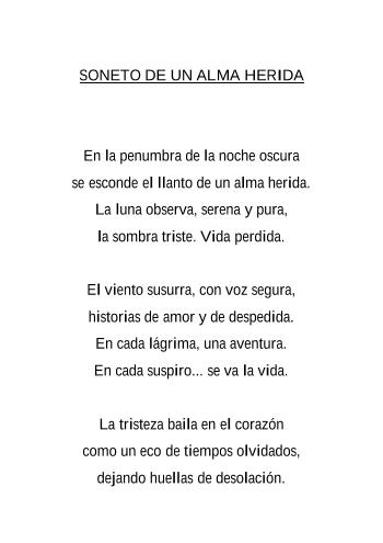 SONETO DE UN ALMA HERIDA | Jos&eacute; Ram&oacute;n F&eacute;lix de la Rosa | Poetry | Safe Creative