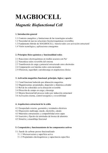MAGBIOCELL: Magnetic Biofunctional Cell | javier jerez fern&aacute;ndez | Academic and scientific | Safe Creative