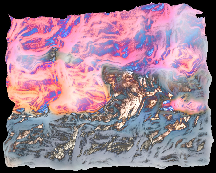 ENTRADA DE LAVA EN EL MAR | RAFAEL SAN MART&Iacute;N S&Aacute;NCHEZ | Digital art | Safe Creative