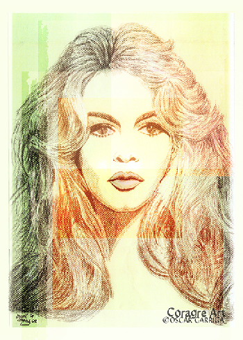 Brigitte Bardot | &Ograve;scar Garriga | Drawing | Safe Creative