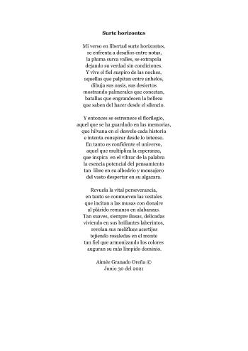 Nuevo desaf&iacute;o de letras parte 2 | Aim&eacute;e Granado Ore&ntilde;a | category.null | Safe Creative