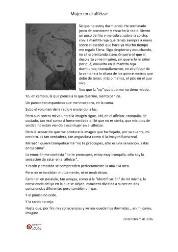 Mujer en el alfeizar | Alicia Berm&uacute;dez Merino | Novel | Safe Creative