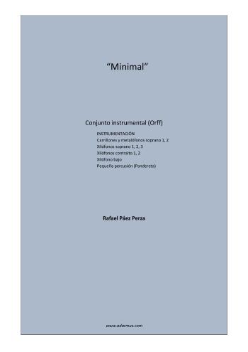 Minimal | Rafael P&aacute;ez Perza | Folklore / Traditional | Safe Creative