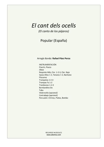 El cant dels ocells | Rafael P&aacute;ez Perza | Folklore / Traditional | Safe Creative