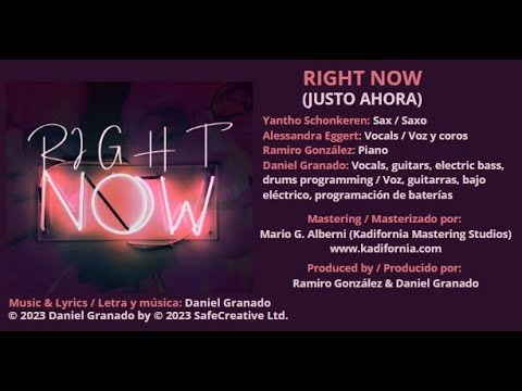 RIGHT NOW | DANIEL GRANADO PULIDO | Pop / Rock | Safe Creative